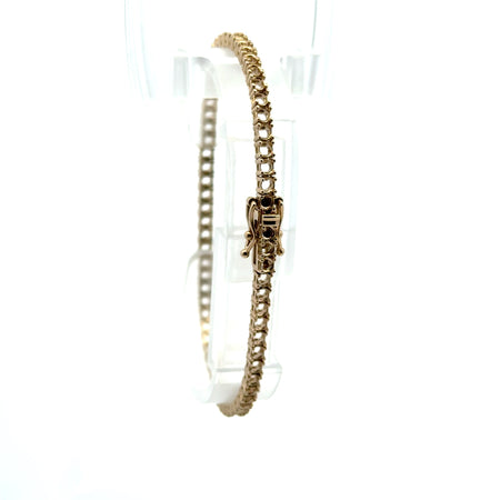 Bracelet Tennis without Stones White Gold 3mm 7.5" 10K