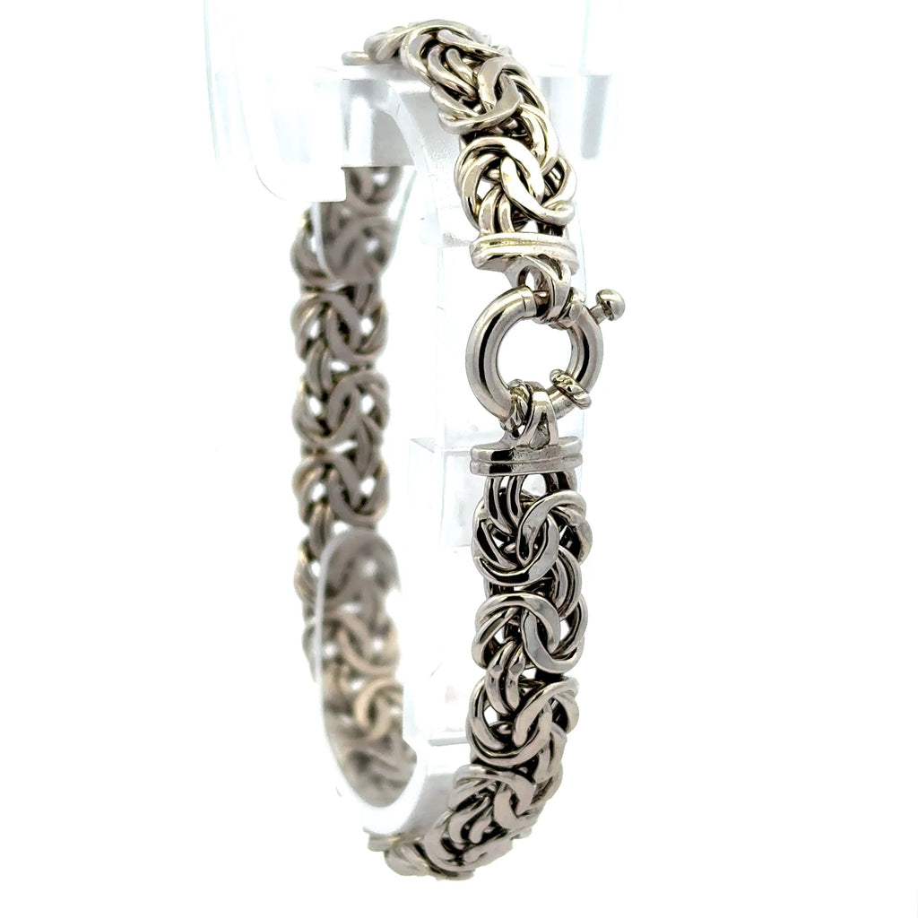 Bracelet Byzantine 9.5mm 7.5" 14K