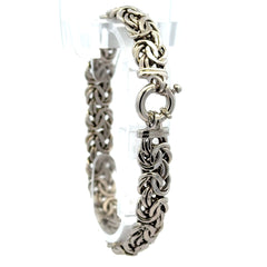 Bracelet Byzantine 9.5mm 7.5" 14K