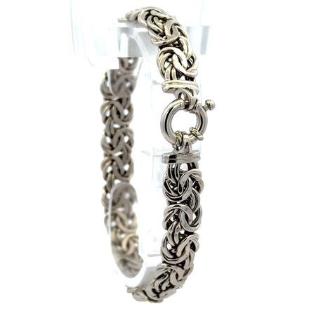 Bracelet Byzantine 9.5mm 7.5" 14K
