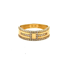 Ring Women's with CZ 7 3mm 10K