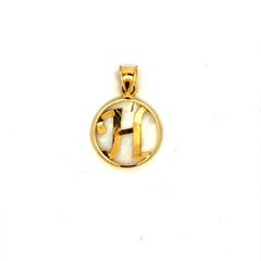 Pendant Mother-of-Pearl Initial 22 10K