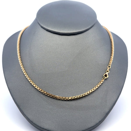 Chain Angular Box Link 2mm 18" 14K