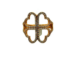 Ring Women's CZ Fantasy 6.5 2.5mm 14K