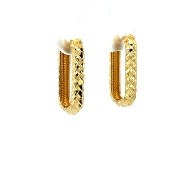 Earrings Fancy Hoops 20 3.5mm 10K