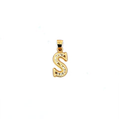 Pendant Uppercase Initial 'S' 23.5 10K