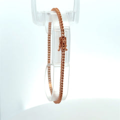 Bracelet Tennis without Stones Rose Gold 2.5mm 7.5" 10K