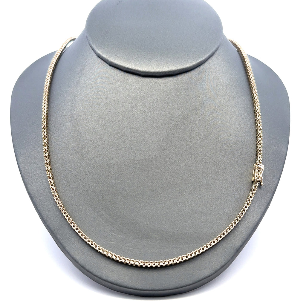Chain Tennis without Stones White Gold 2mm 16" 10K