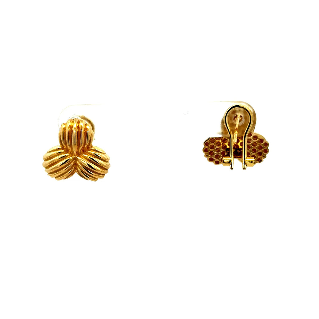 Earrings Omega Lock 14.5 15.5mm 10K