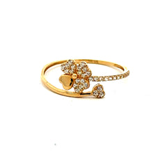 Ring Women's with CZ 7 1mm 10K