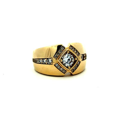 Ring CZ Luxury 9.5 5mm 10K