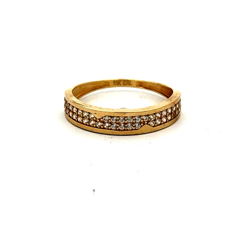 Ring Women's with CZ 7 1.5mm 10K