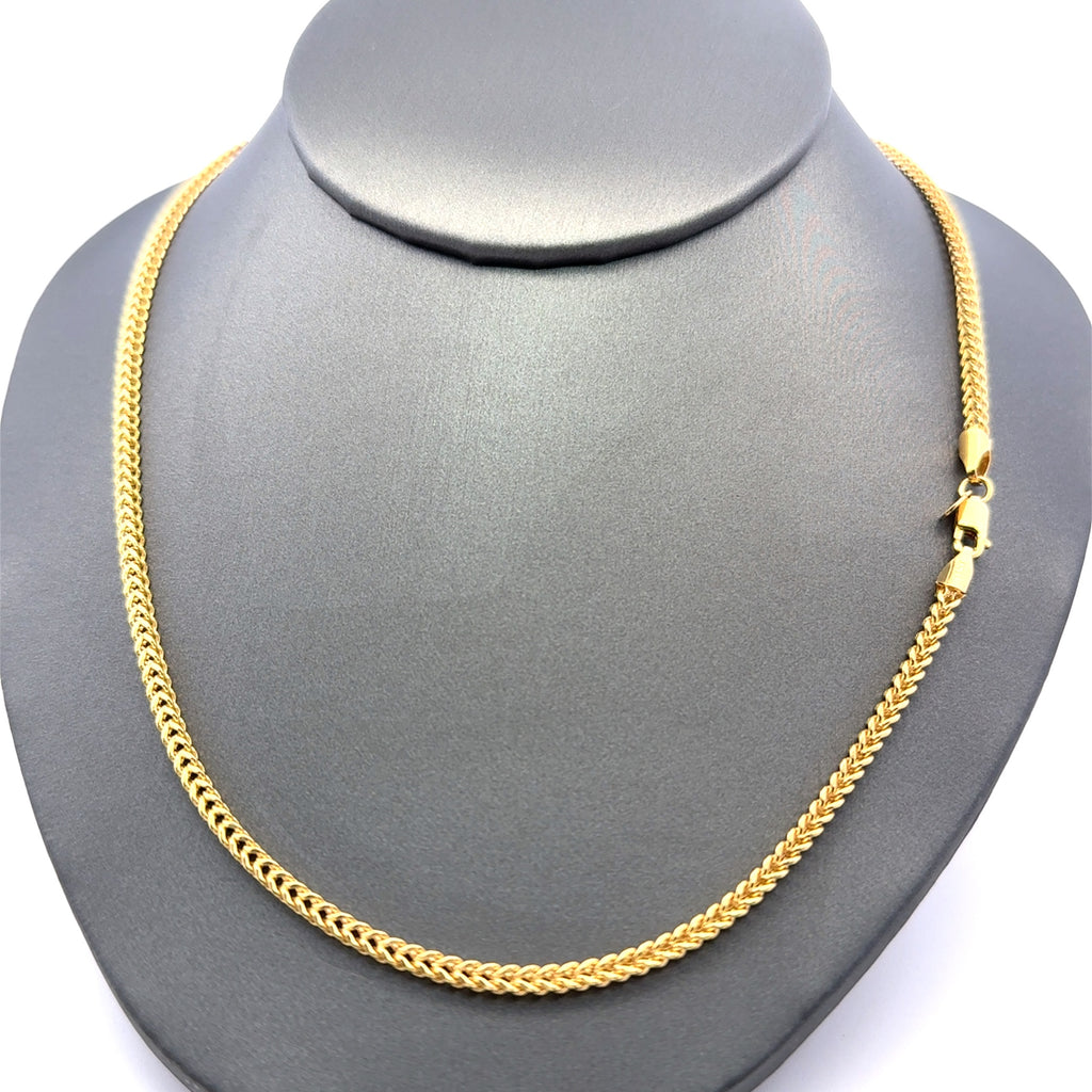 Chain Hollow Franco  2.5mm 22" 14K