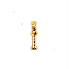 Golden Bull Basic 0.5 g Pendant ’So Cute’ Initial I 20.5 10K