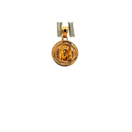 Pendant Jesus Face with Crown of Thorns 20 10K