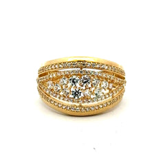 Golden Bull Basic 3 g Ring Chic Women 7.5 2.5mm 10K