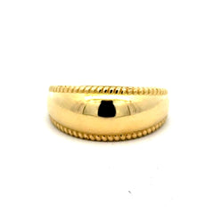 Golden Bull Basic 3 g Ring Chic Women 8 1.5mm 10K