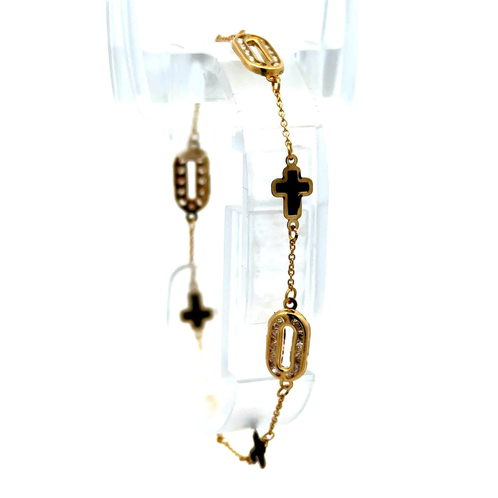 Golden Bull Basic Bracelet 'So Cute' 6mm 7" 10K
