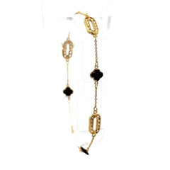 Golden Bull Basic Bracelet 'So Cute' 6mm 7.5" 10K