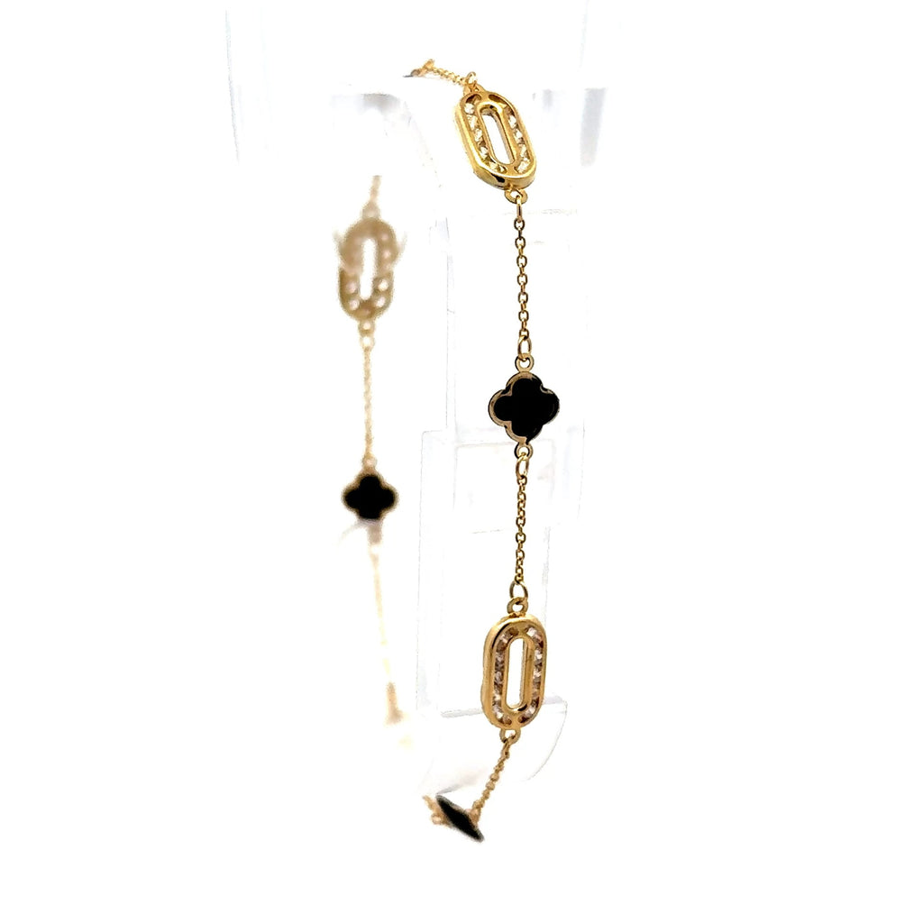 Golden Bull Basic Bracelet 'So Cute' 6mm 7.5" 10K