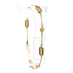 Golden Bull Basic Bracelet 'So Cute' 6mm 7.5" 10K