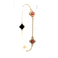 Golden Bull Basic Bracelet 'So Cute' 8.5mm 7" 10K