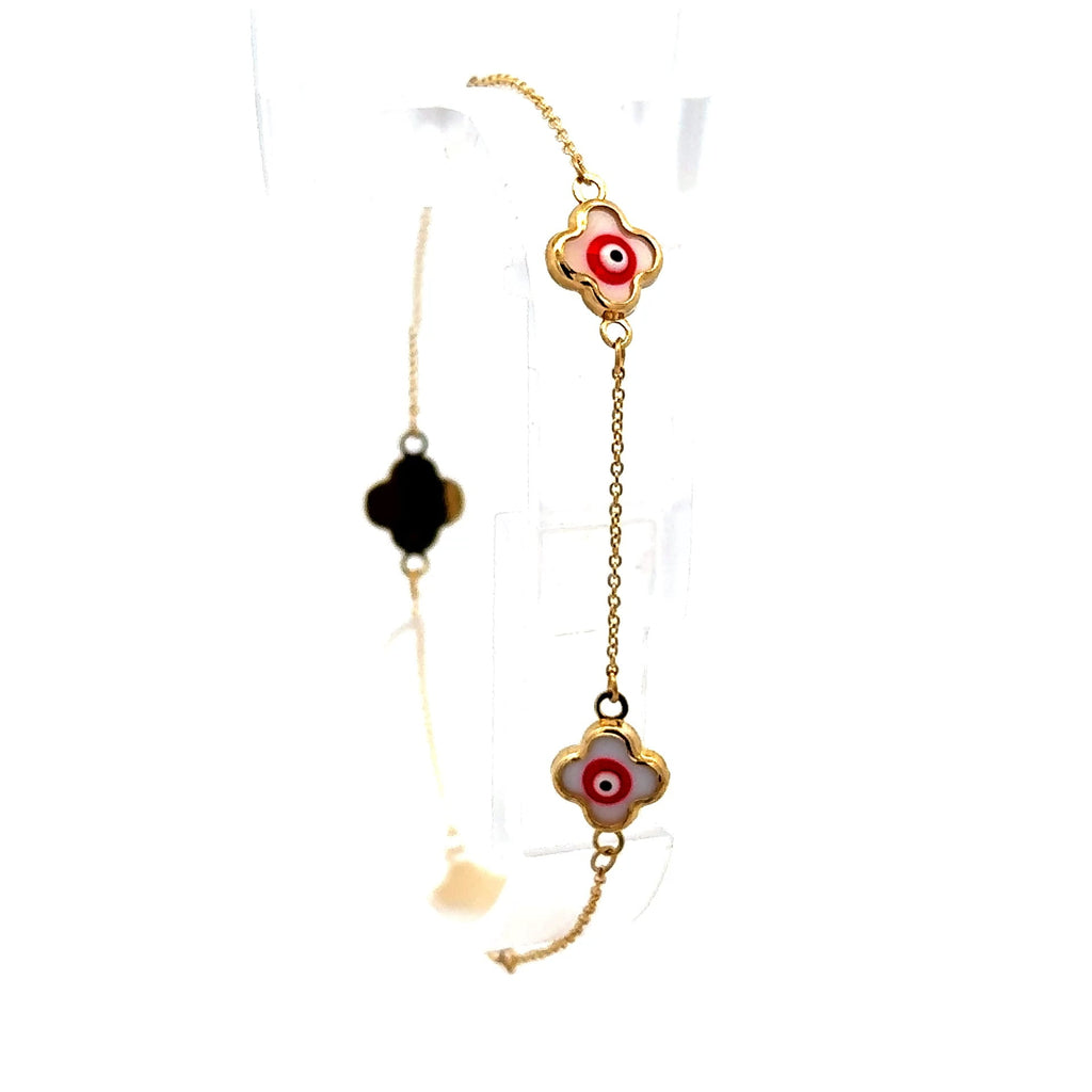 Golden Bull Basic Bracelet 'So Cute' 8.5mm 7" 10K