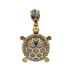 Golden Bull Basic CAL Pendant Fauna with CZ 42.5 10K