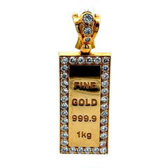 Golden Bull Basic CAL Pendant 'Fine Gold 999.9' Style 65 10K