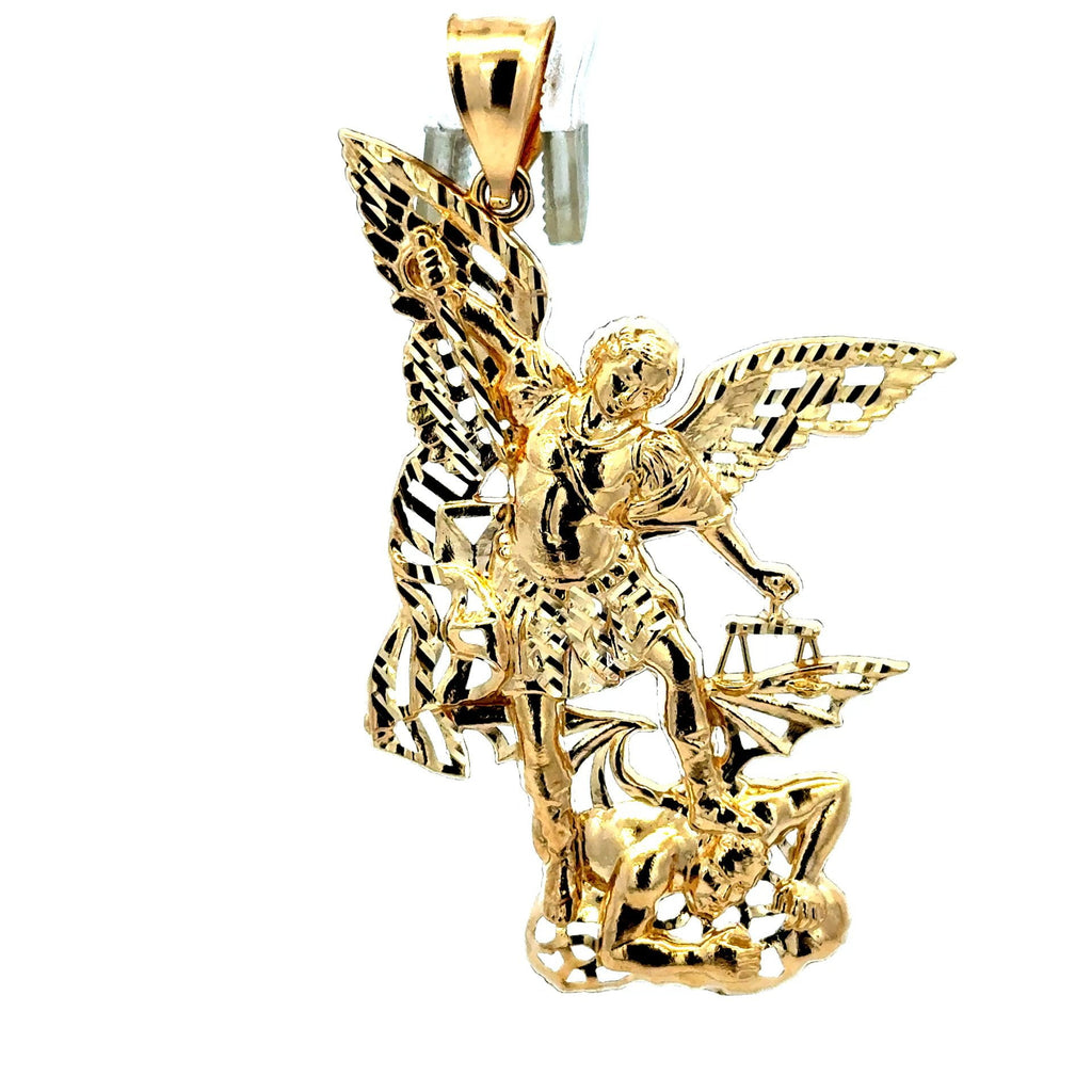 Golden Bull Basic CAL Pendant Gabriel's Triumph Over Evil 61.5 14K