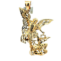 Golden Bull Basic CAL Pendant Gabriel's Triumph Over Evil 61.5 14K