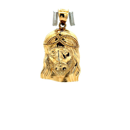Pendant Jesus Face with Crown of Thorns 37.5 10K
