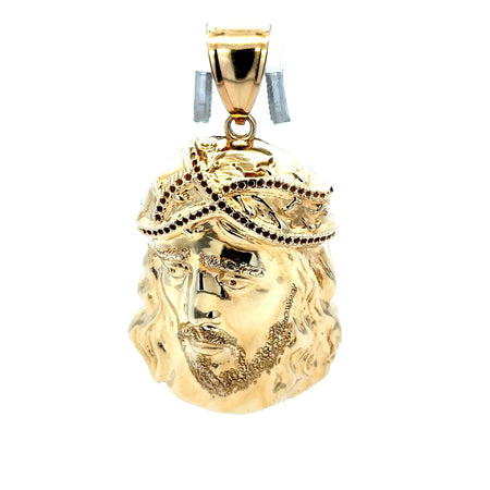 Pendant Jesus Face with Crown of Thorns 57 10K