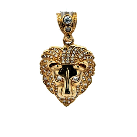 Pendant Lion Head & CZ 37 10K