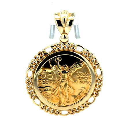 Pendant Mexican 'Centenario' Style 56 10K