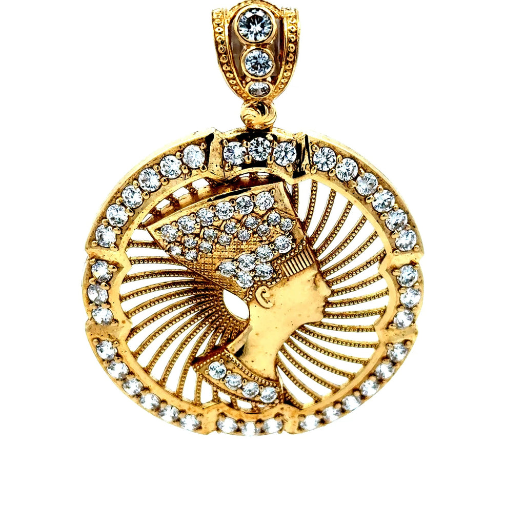 Golden Bull Basic CAL Pendant Nefertiti 58 10K