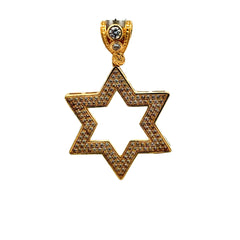 Golden Bull Basic CAL Pendant Star of David 40.5 14K