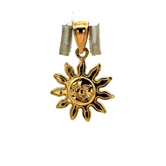 Golden Bull Basic CAL Pendant Sun Face 23 10K