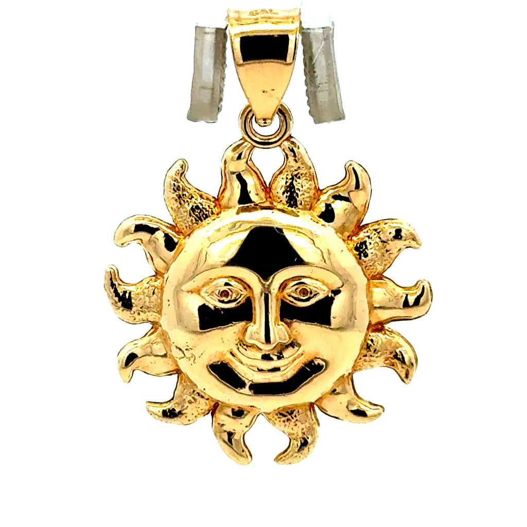 Golden Bull Basic CAL Pendant Sun Face 34 10K
