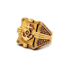 Golden Bull Basic CAL Ring Men's 10.5 4.5mm 10K