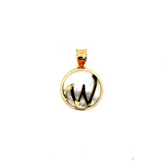 Golden Bull Basic Pendant Mother-of-Pearl Initial 22 10K