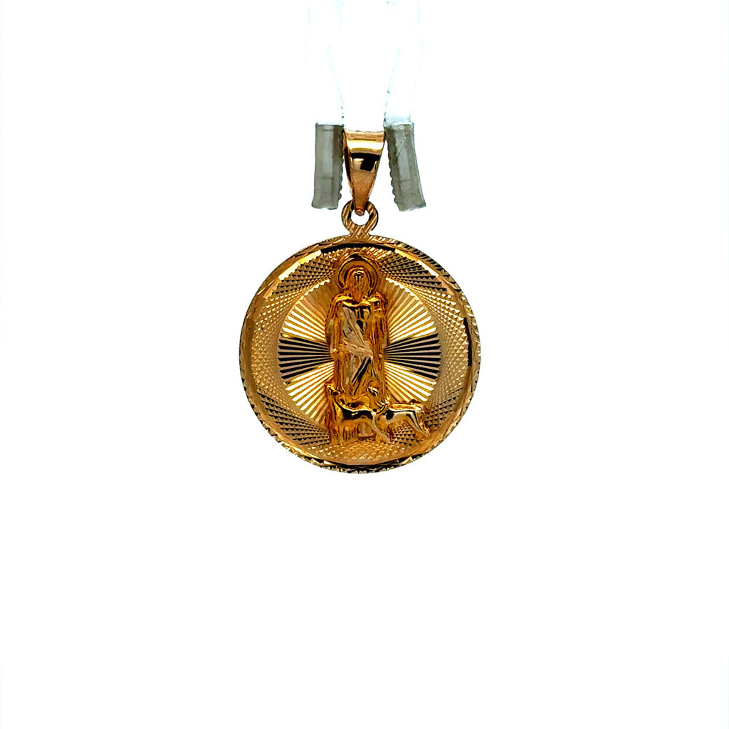 Golden Bull Basic Pendant ‘San Lázaro’ 28.5 10K