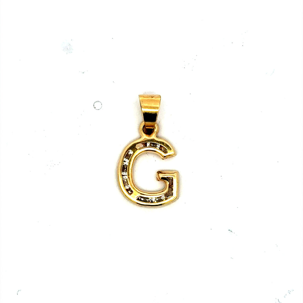 Golden Bull Basic Pendant ’So Cute’ Initial G 20.5 10K