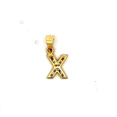 Golden Bull Basic Pendant ’So Cute’ Initial X 20.5 10K