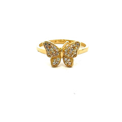Golden Bull Basic Ring Chic Women 6.5 1.5mm 10K