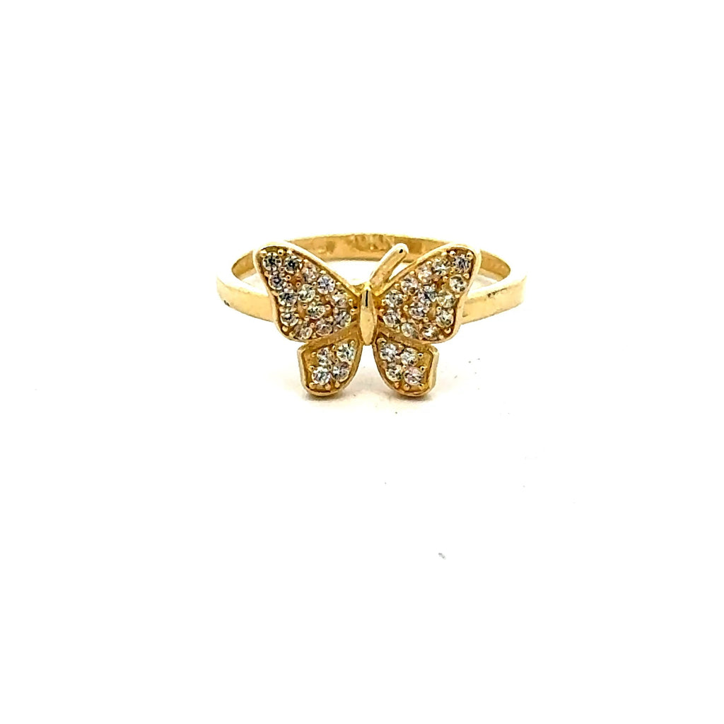 Golden Bull Basic Ring Chic Women 6.5 1.5mm 10K