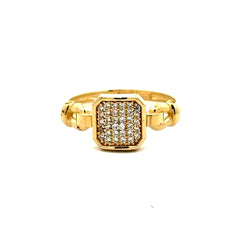 Golden Bull Basic Ring Chic Women 7 2mm 10K
