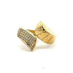 Golden Bull Basic Ring Chic Women 7 3.5mm 10K