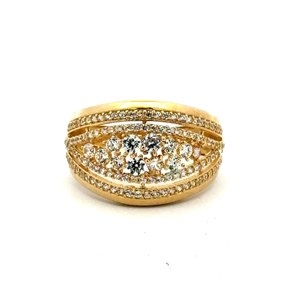 Golden Bull Basic Ring Chic Women 7.5 2.5mm 10K