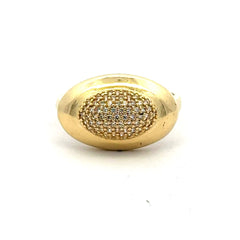 Golden Bull Basic Ring Chic Women 8 2.5mm 10K